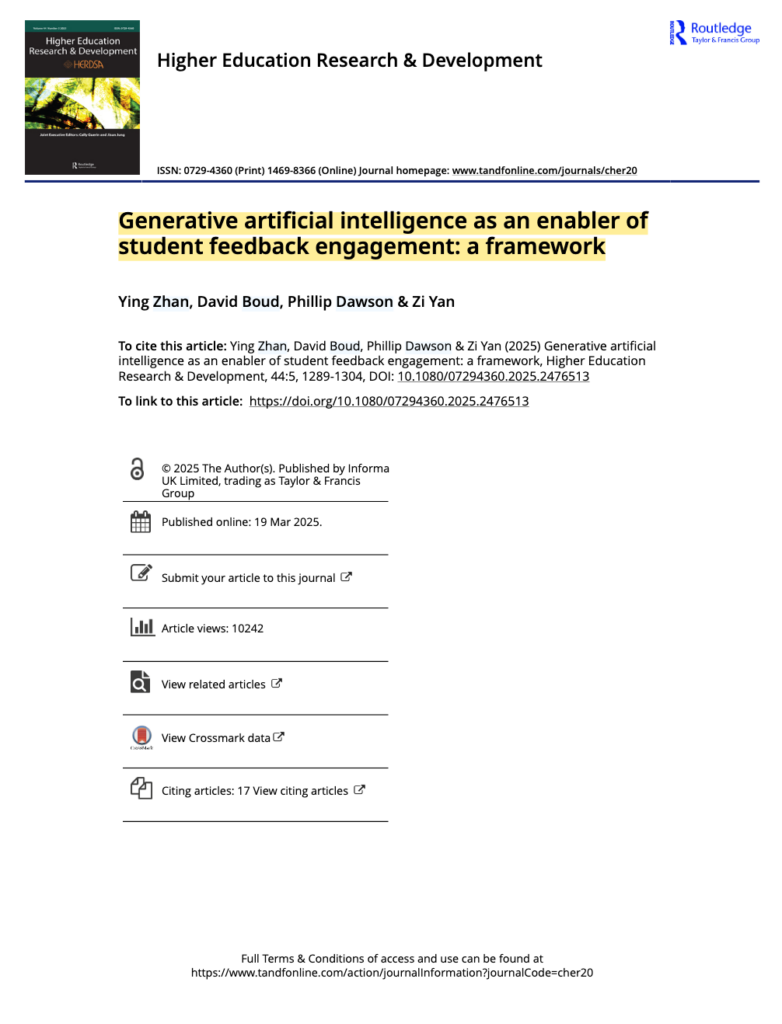 AI and Student Feedback