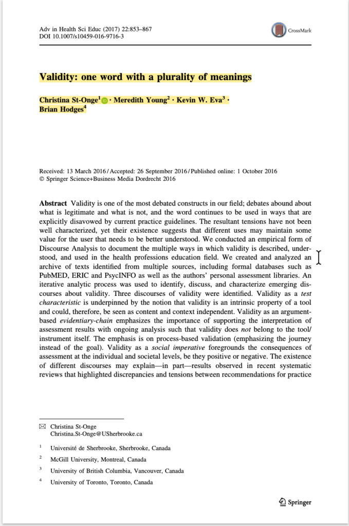 Assessment Validity in the Age of AI
