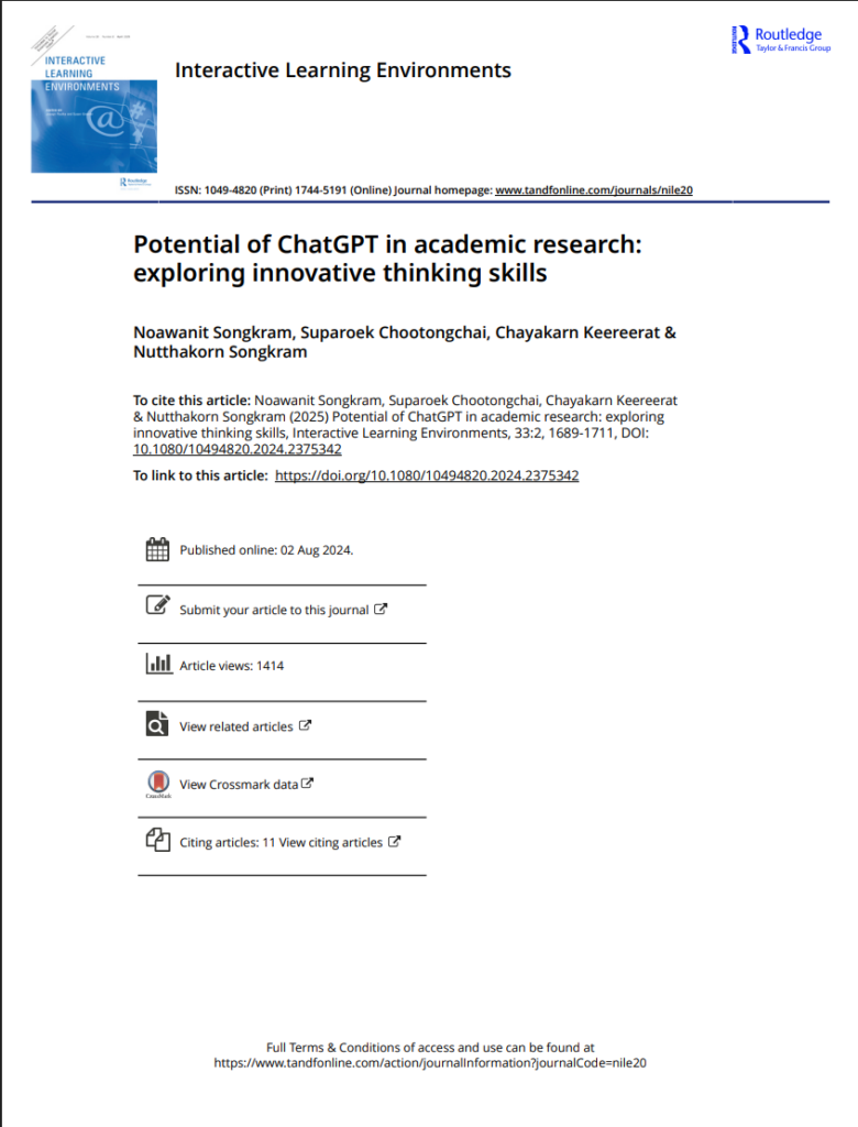 ChatGPT as a Research Assistant