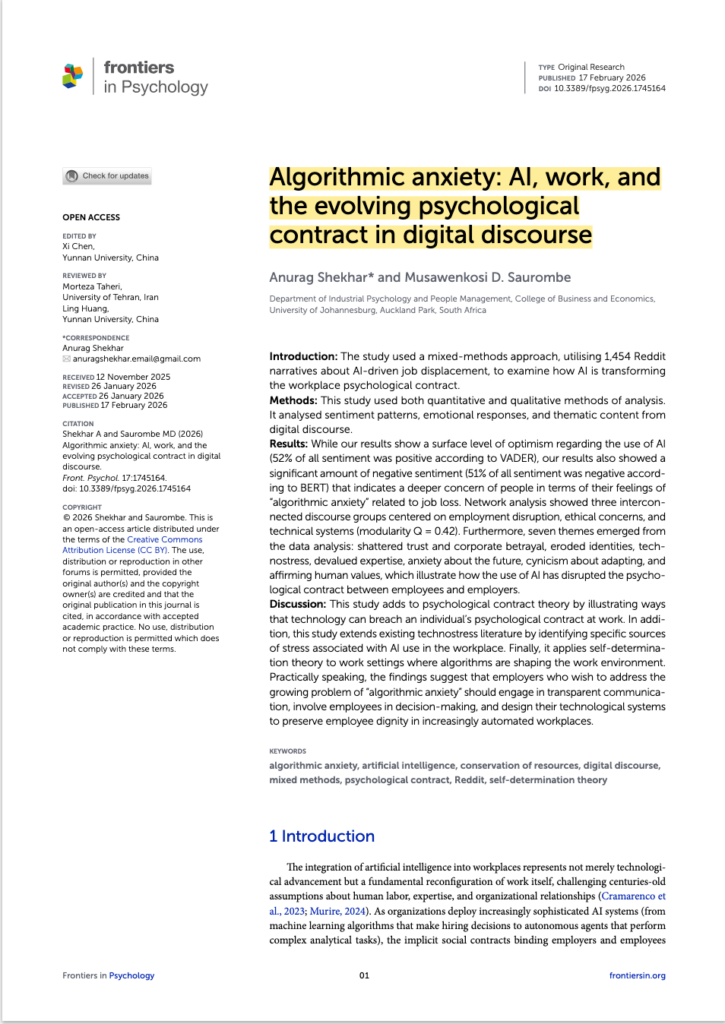 algorithmic anxiety